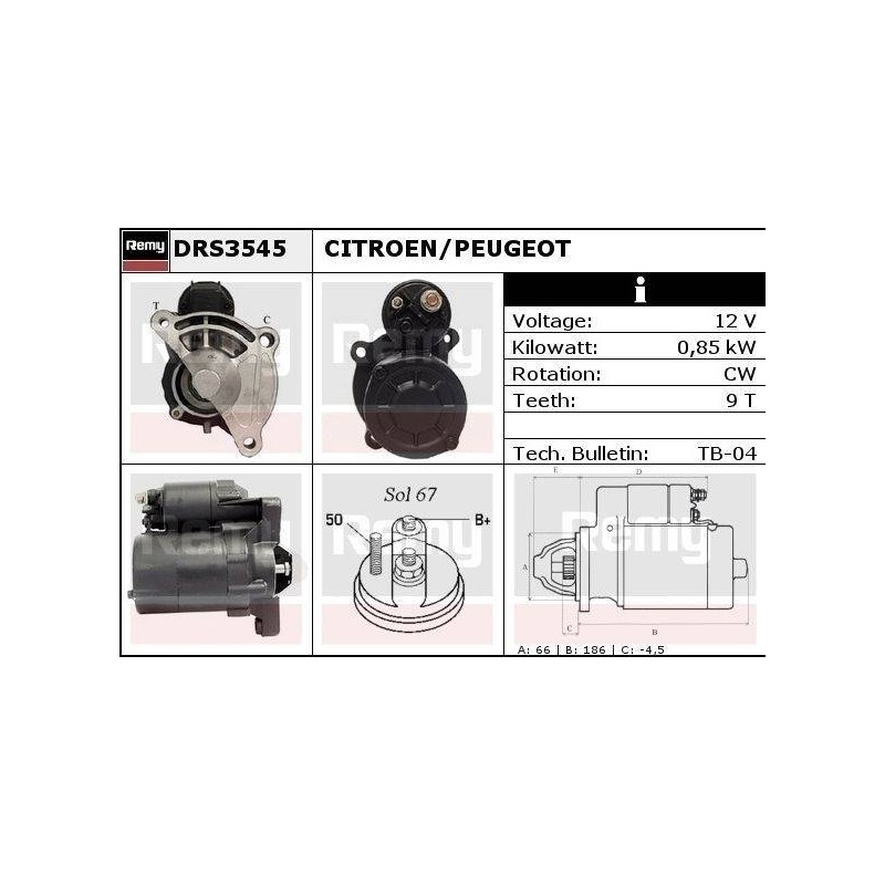 DEMARREUR - REMY REMANUFACTURED - C