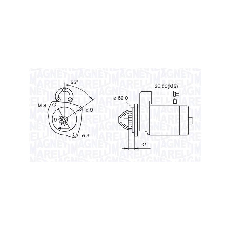 DEMARREUR EQ POUR PSA 206/308/C3/C4