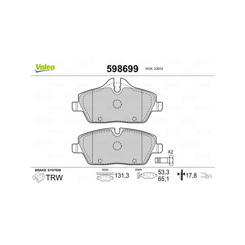 PLAQ FREIN BMW SERIE 1 (E87. E90)