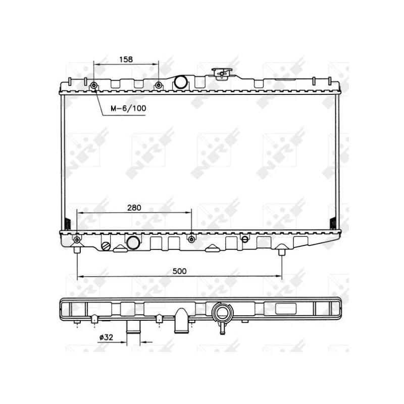 RAD TOYOTA COROLLA 1.3 87- RADIATOR