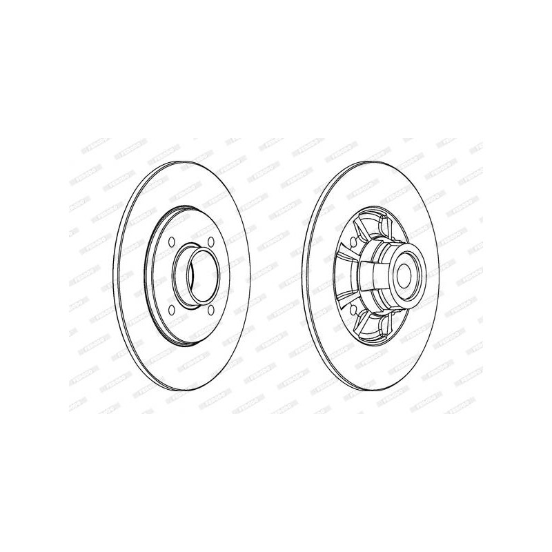 DISQUE UNITAIRE AVEC ROULEMENT