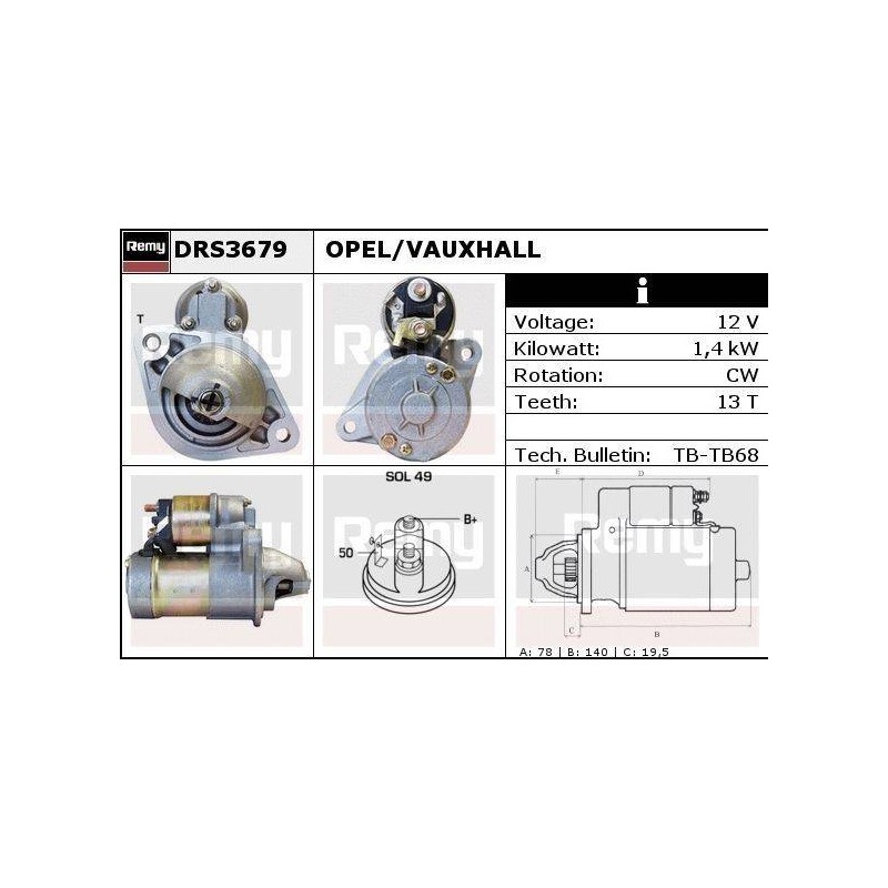 DEMARREUR - REMY REMANUFACTURED - C