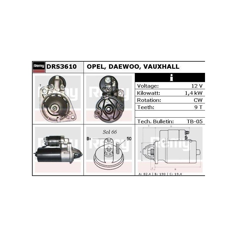 DEMARREUR - REMY REMANUFACTURED - D