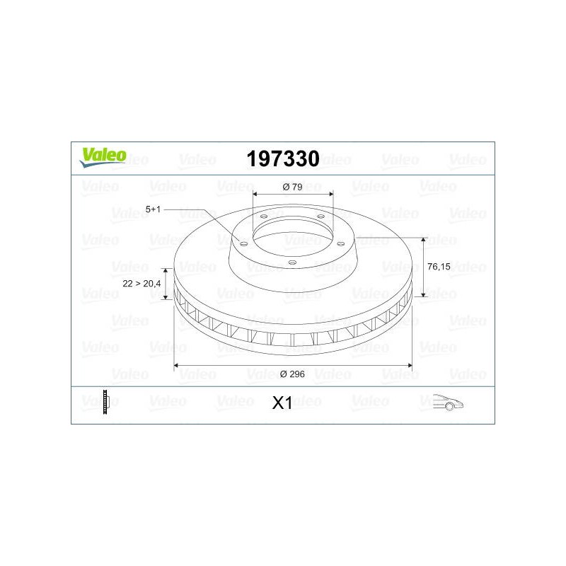 DISQ FREIN X1 BMW 5 95-04