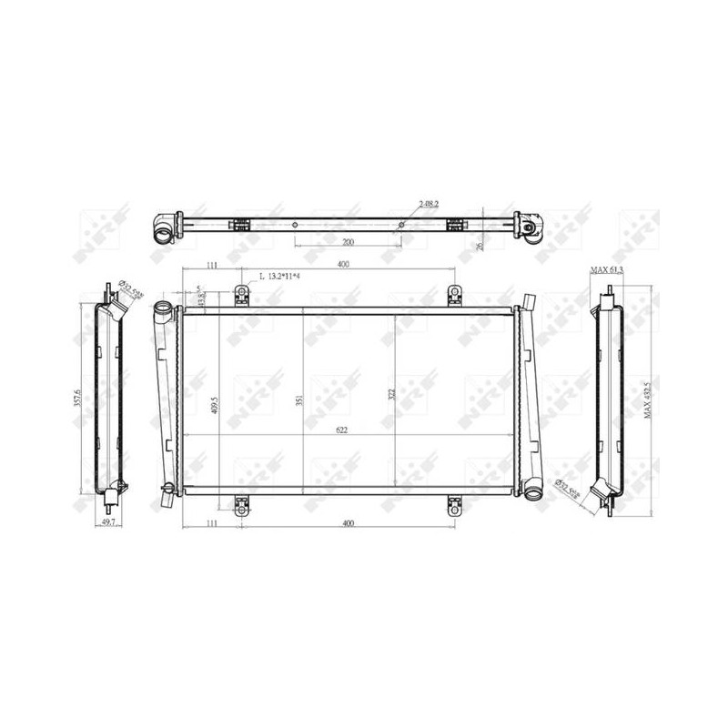 RAD VOLVO V40 1.9D 96- RADIATORS AL