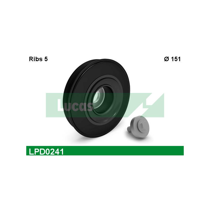 LUCAS DAMPER PULLEY WITH SCREW + NOTICE