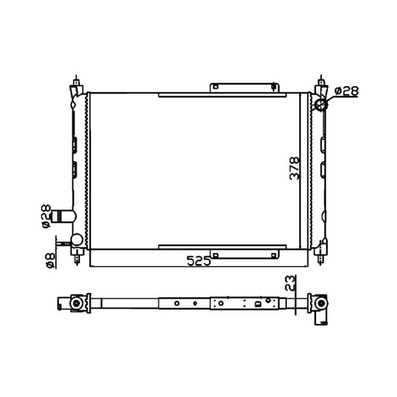 RAD MG ZS 01- RADIATORS ALU MECHAN-