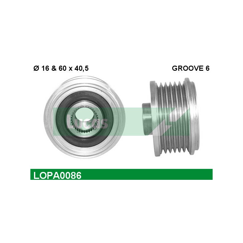 LUCAS OVERRUNNING ALT PULLEY