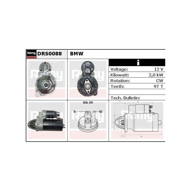 DEMARREUR - REMY REMANUFACTURED - B