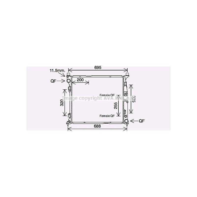 RAD EAU-VL/VUL- MERCEDES- PRE