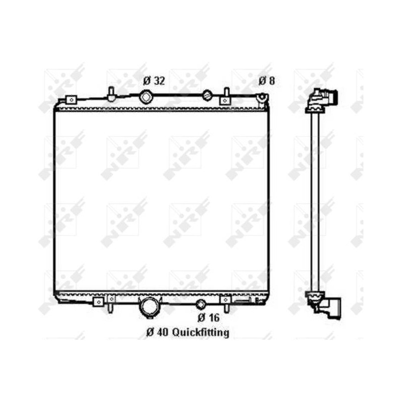 RAD PEUGEOT 807 2.0 03- RADIATORS A