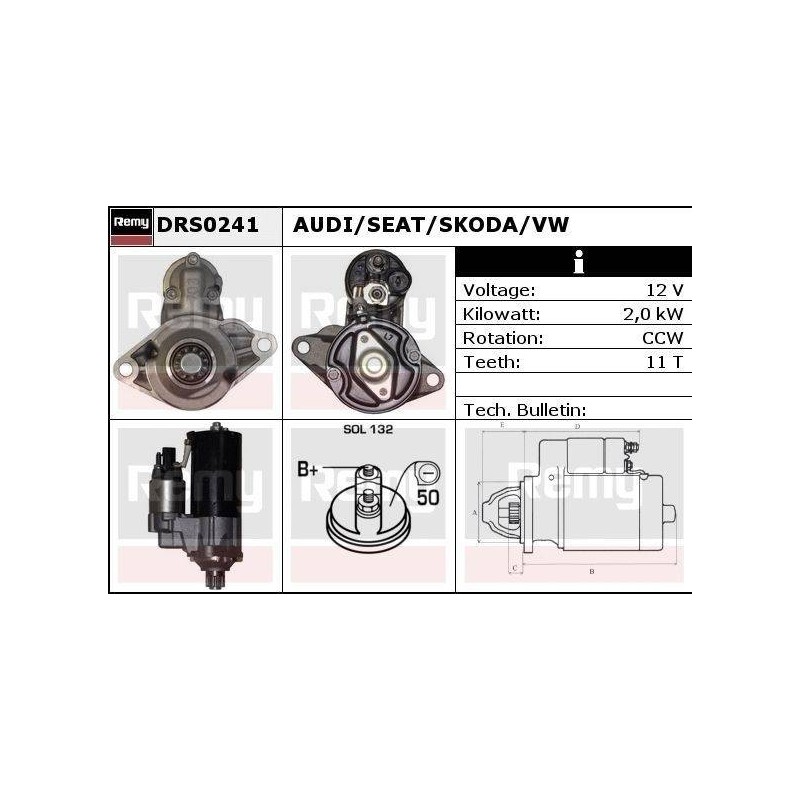 DEMARREUR - REMY REMANUFACTURED - A