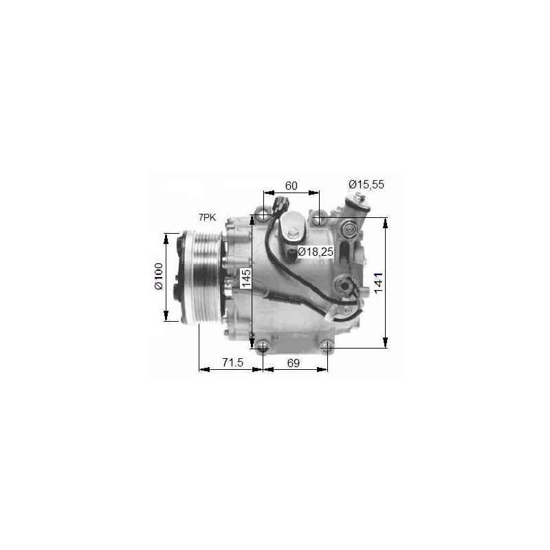 COMP HONDA CIVIC 2.2D 06- COMPRESSO