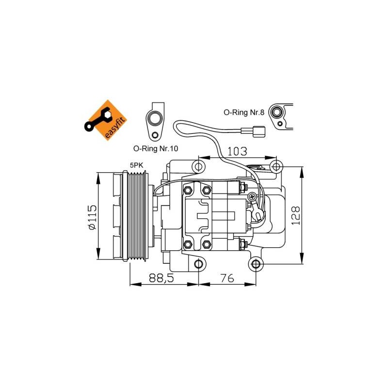 COMP MAZDA 5 1.8 05- COMPRESSORS-