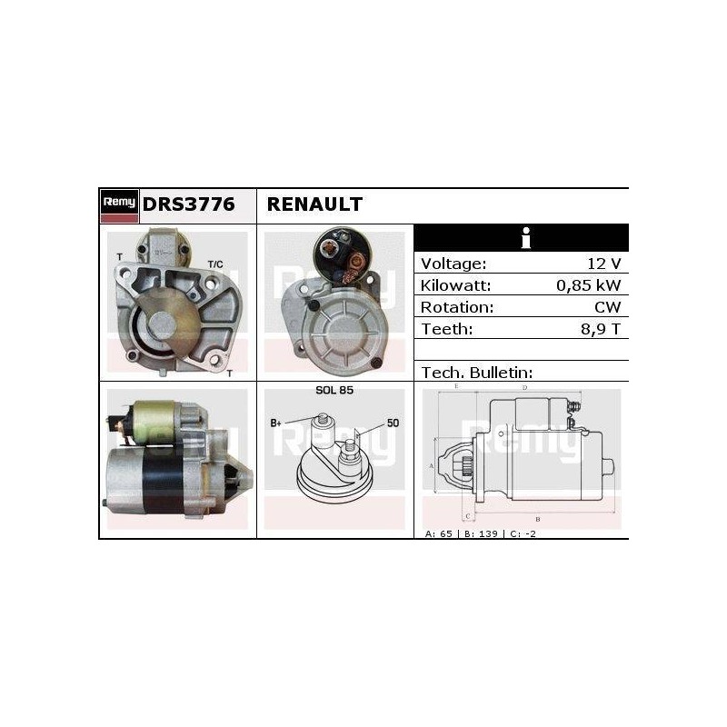 DEMARREUR - REMY REMANUFACTURED - D