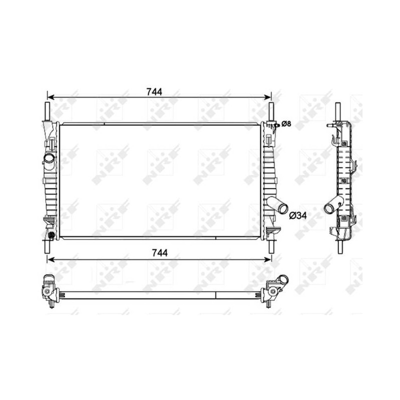 RAD FORD TRANSIT 2.0D 00- RADIATORS