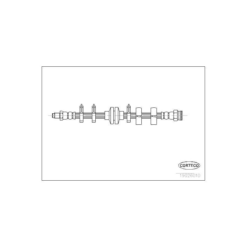 FLEXIBLE DE FREIN ALFA ROMEO-FIA