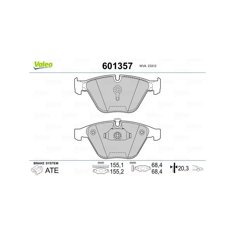 PLAQ FREIN BMW 5 SERIES (E60) 528