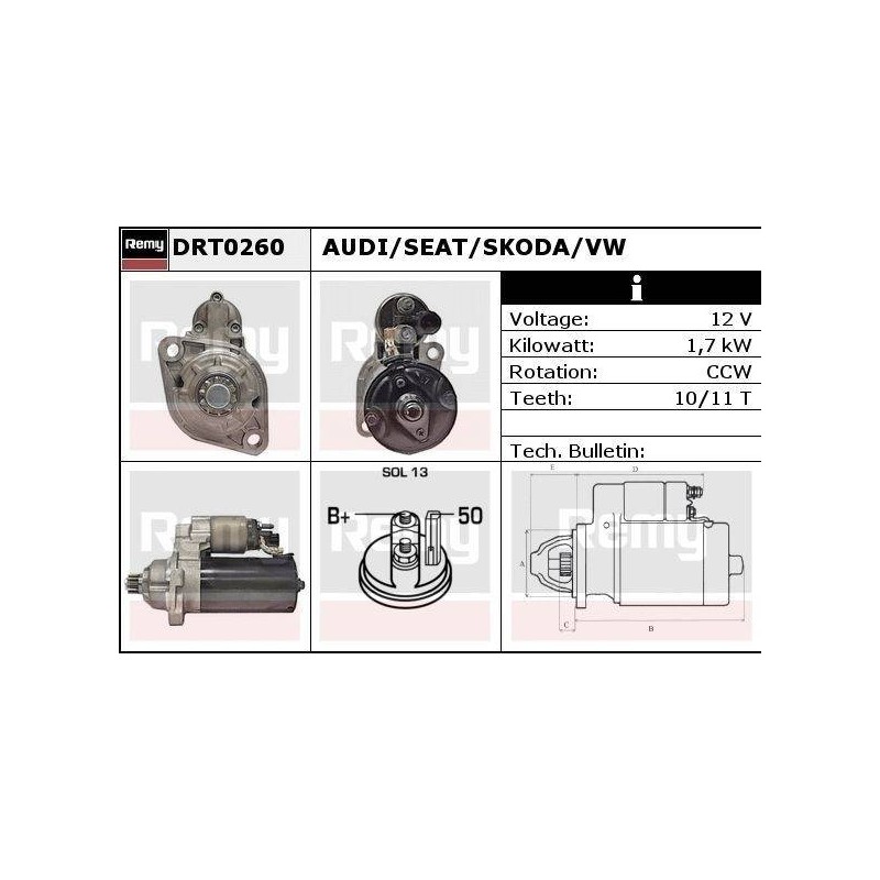 DEMARREUR - REMY REMANUFACTURED - A