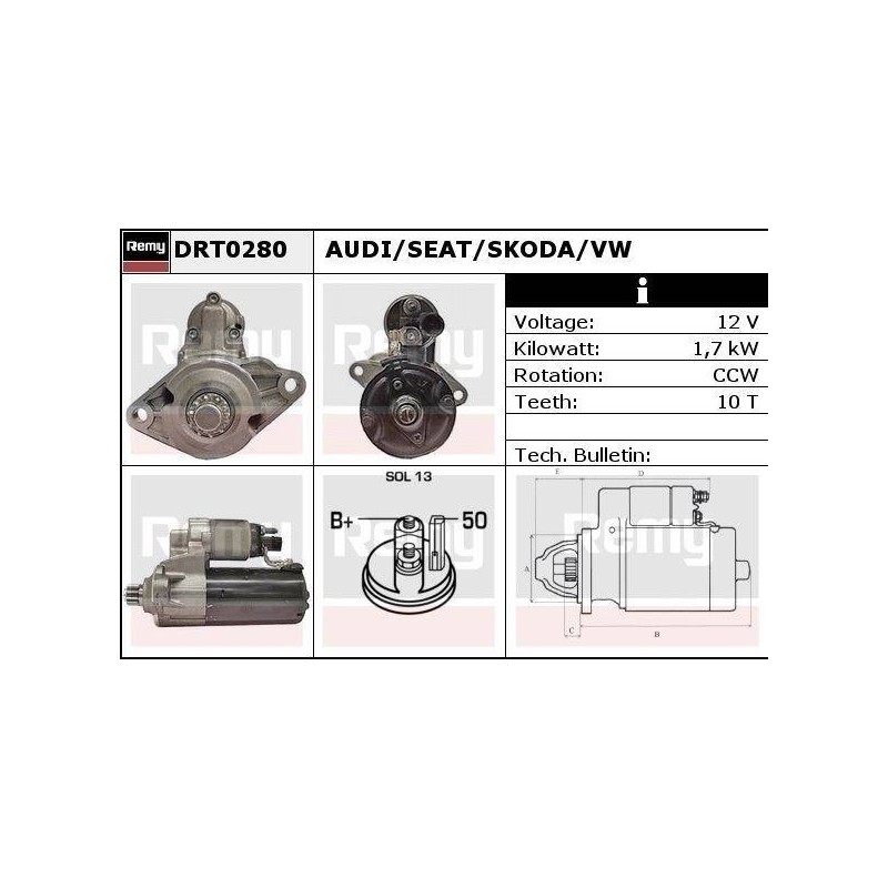 DEMARREUR - REMY REMANUFACTURED - A