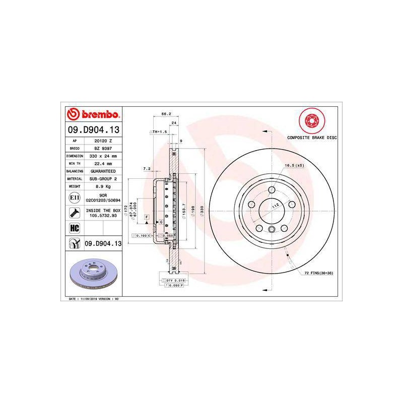 DISQUE PREMIUM COMPOSITE