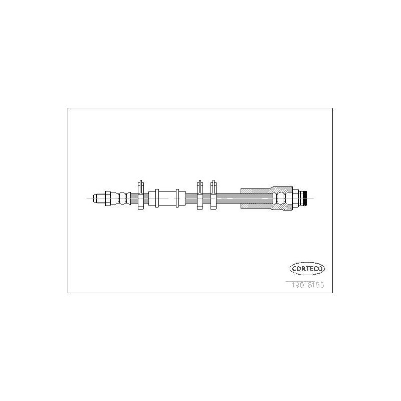 FLEXIBLE DE FREIN FIAT L.T.-PSA