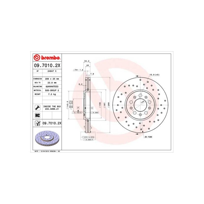 DISQUE DE FREIN XTRA