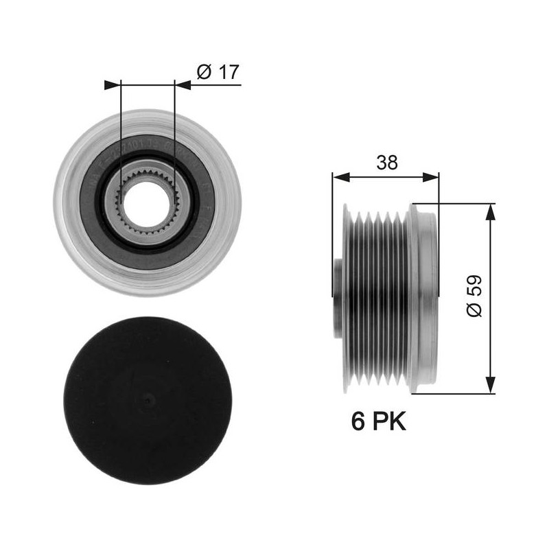 POULIE ALTERNATEUR