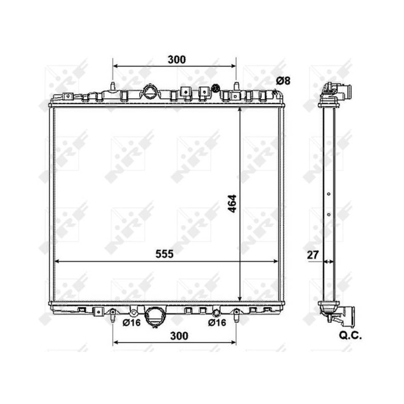 RAD CITROEN C8 2.0D 02- RADIATORS A