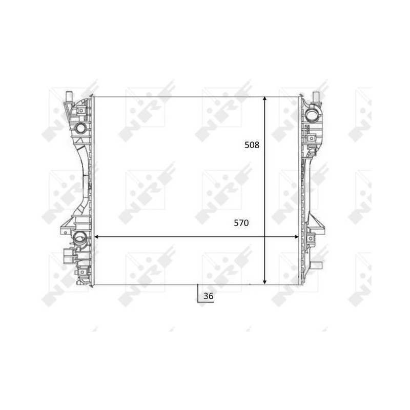 RAD JAGUAR S-TYPE 2.7D 99- RADIATOR