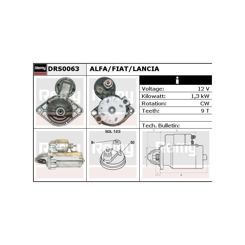 DEMARREUR - REMY REMANUFACTURED - A