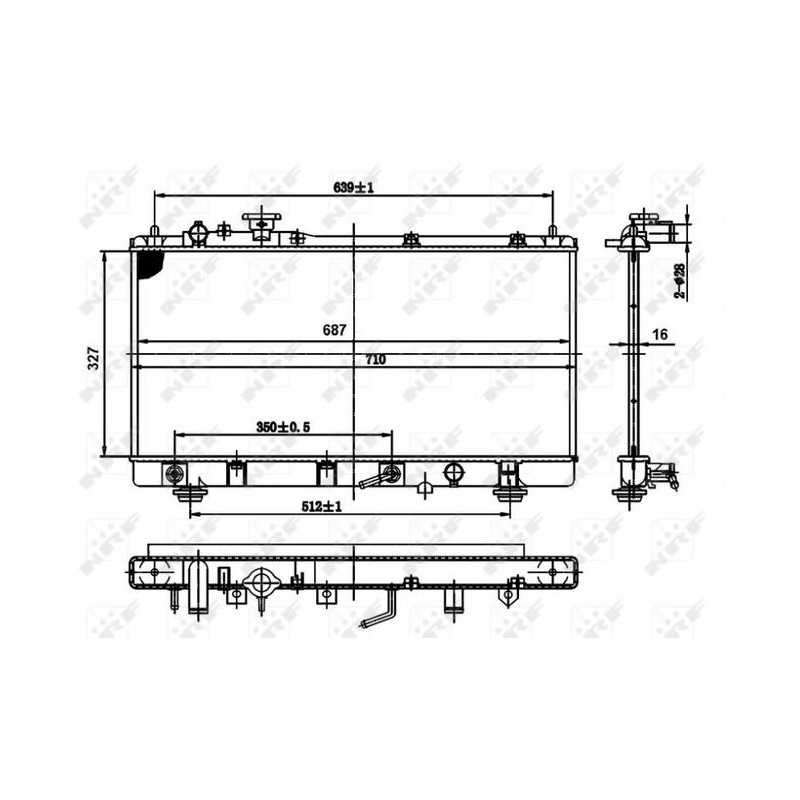 RAD MAZDA 323 1.6 98- RADIATORS ALU