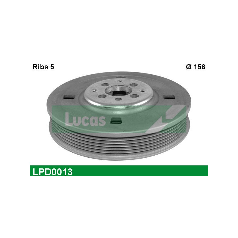 LUCAS DAMPER PULLEY WITHOUT SCREW + NOTI