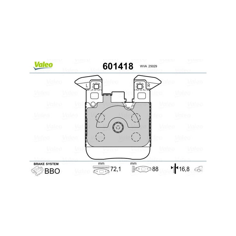 PLAQ FR BMW SERIE 1 F20/SERIE 3 F30