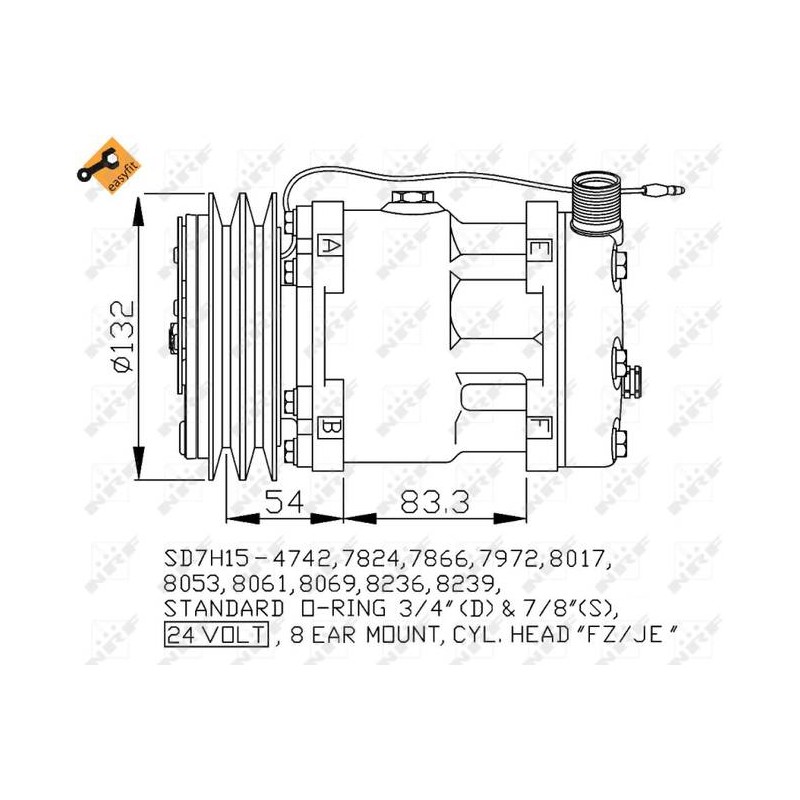 COMP VOLVO FL6 09/1985-03/2000 COMP