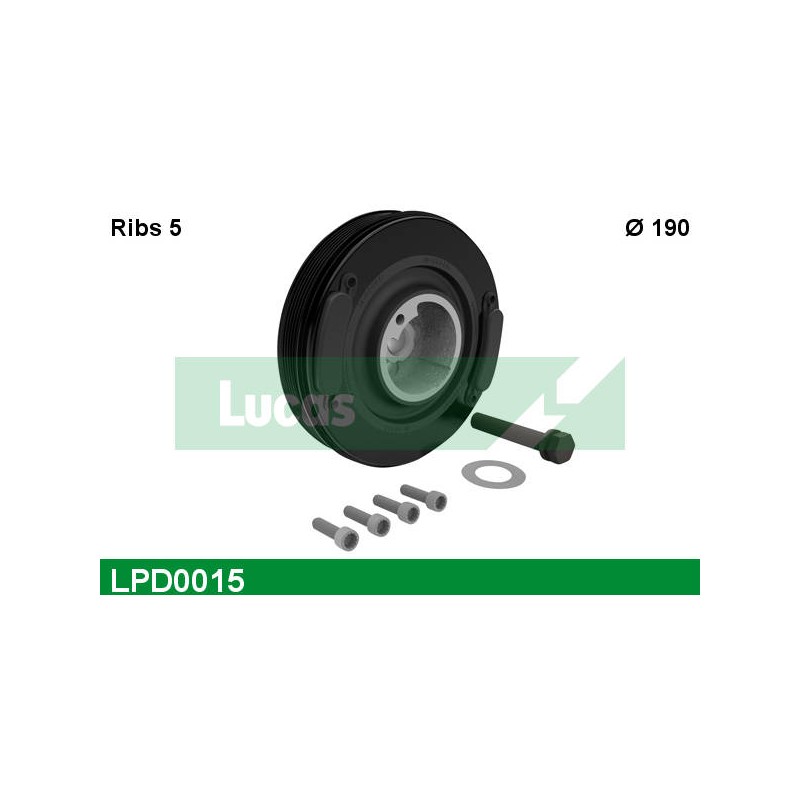 LUCAS DAMPER PULLEY WITH SCREW + NOTICE