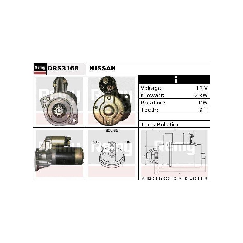 DEMARREUR - REMY REMANUFACTURED - H